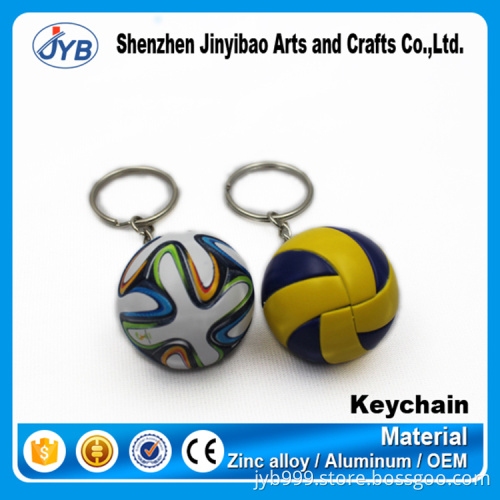 promotional gift customized pu leather football keyrings